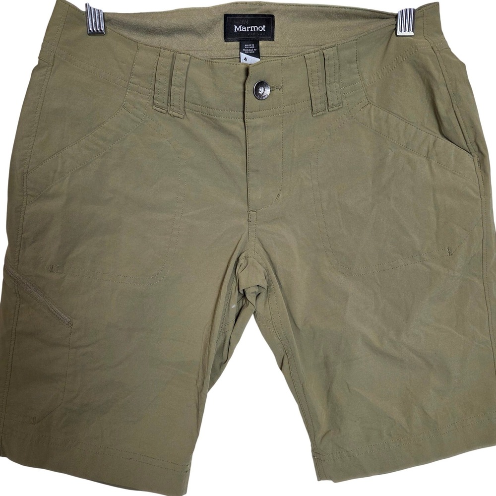 Marmot Hiking‎ Shorts Womens Size 4 Lightweight Quick Dry Outdoor Zip Pocket